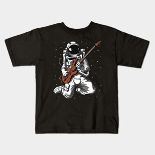 Astronaut Bass Guitarist Kids T-Shirt